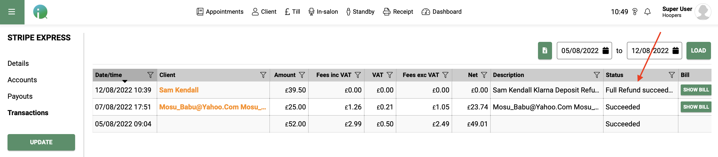 Klarna as a Payment Method on SalonIQ